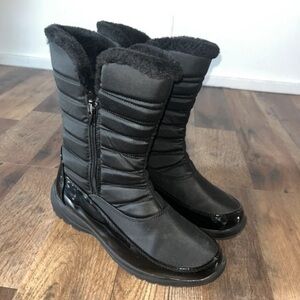 Weatherproof Black Ankle Boots for Women